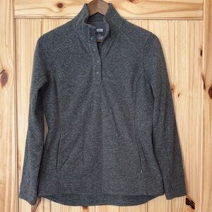 DULUTH Gray Quarter-Snap Pullover Sweatshirt